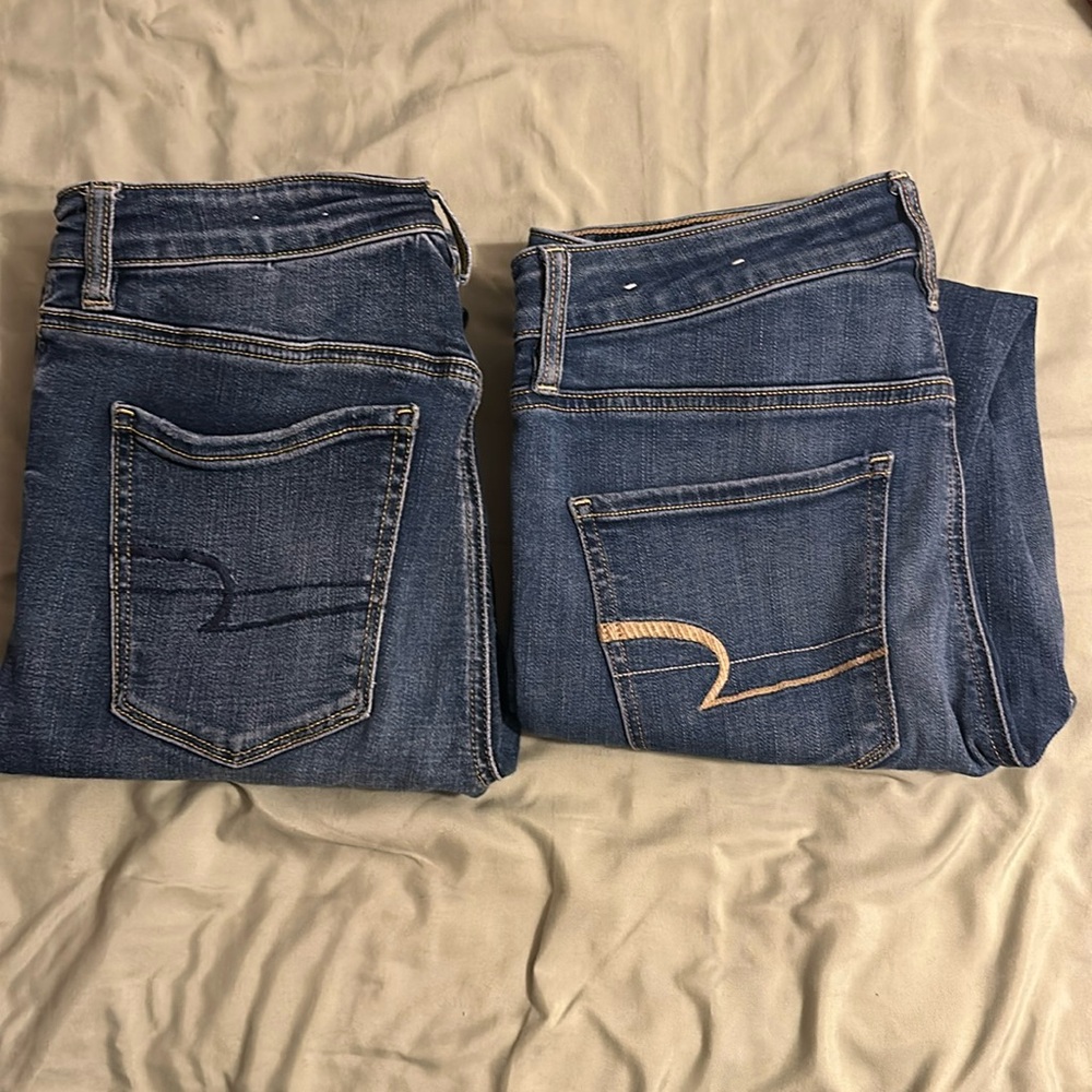 American Eagle super stretch skinny jeans, size 6